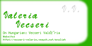 valeria vecseri business card